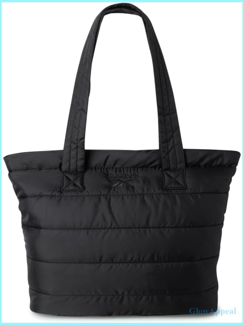 Lightweight Quilted Puffer Tote Bag - Nylon Shoulder Tote for Travel Work Daily
